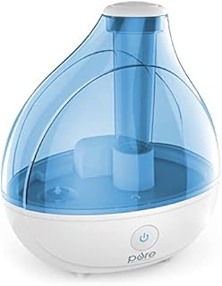 Pure Enrichment® MistAire™ Ultrasonic Cool Mist Humidifier - Quiet Air Humidifier for Bedroom, Nursery, Office, & Indoor Plants - Lasts Up To 25 Hours, 360° Rotation Nozzle, Auto Shut-Off, Night Light