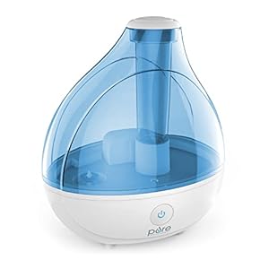 Pure Enrichment MistAire Ultrasonic Cool Mist Humidifier – Quiet Air Humidifier for Bedroom, Nursery, Office, & Indoor Plants – Lasts Up To 25 Hours