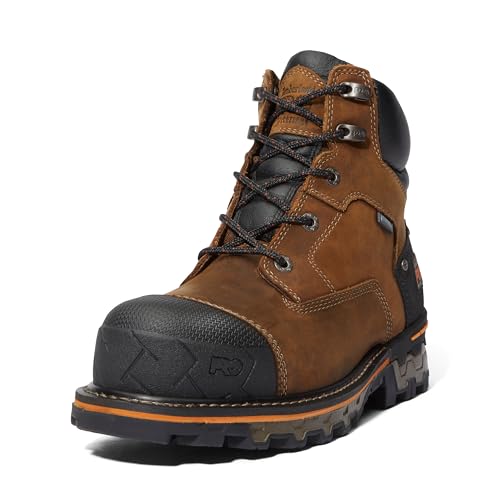 Timberland PRO Men's Boondock 6 Inch Soft Toe Waterproof Industrial Work Boot, Brown-2024 NEW...