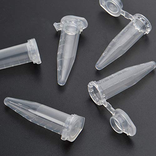 Bronagrand 100Pcs 1.5Ml Polypropylene Graduated Microcentrifuge Tubes With Attached Lid Clear #TOP1