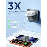 Aioneus USB C Charger Block, 40W Fast Charging Block Type C Charging Block 4-Port Dual Port PD+QC Wall Charger Cube for iPhone 17 16 15 14 13 12 11 Pro Max XS, iPad, Samsung Phone, Tablet - Image 3