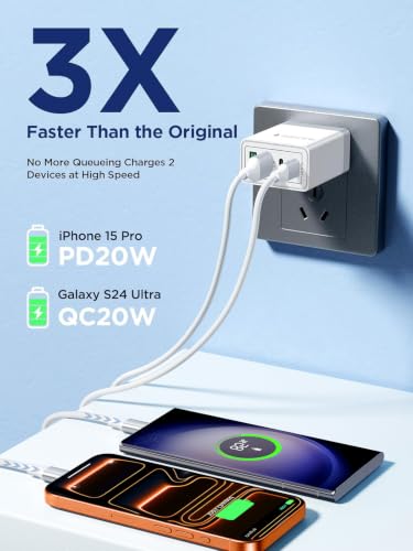 Aioneus 40W GaN Charger (4-Port, Dual USB-C) — view 3