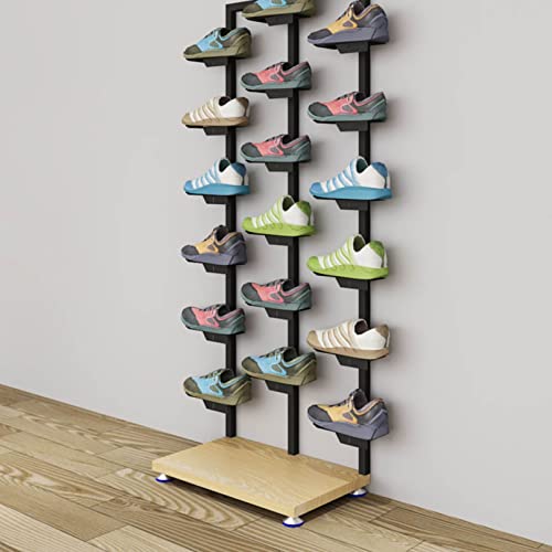 Présentoir baskets double face pour magasin et dressing vertical