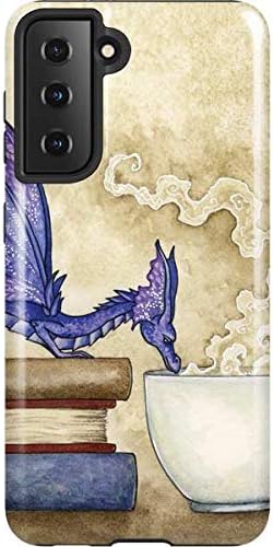 Skinit Pro Phone Case Compatible with Galaxy S21 5G - Officially Licensed Gothic Princess with Silver Dragon by Nene Thomas Design
