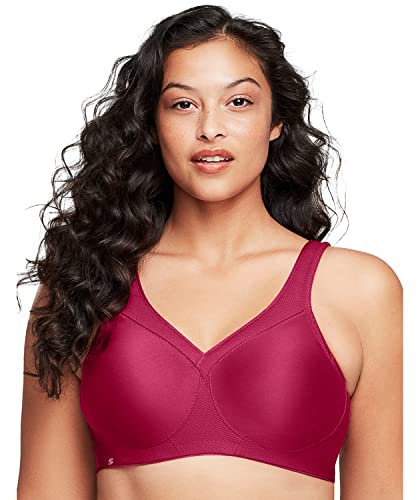 Glamorise Damen MagicLift Seamless Without Underwire #1006 Sports Bra, Rubinrot, 95E EU Cover