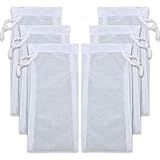 Mudder 6 Pieces Small Aquarium Filter Bags, 3 by 8 Inch High-Flow Drawstring Mesh Bags Reusable Fish...