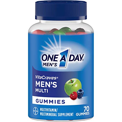 One A Day VitaCraves Men's Multi Gummies, 70 Count (Pack of 2)