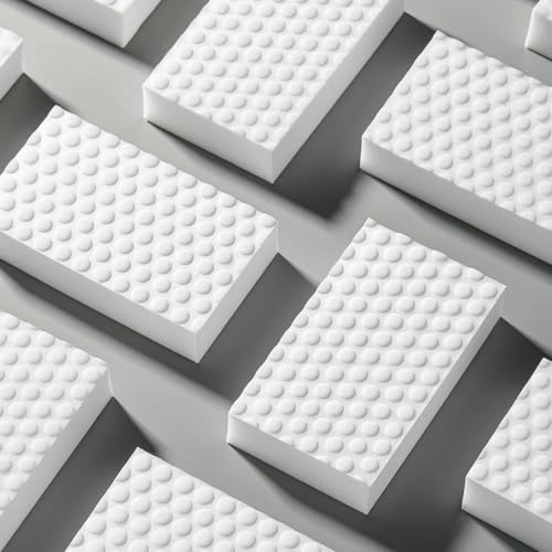 50 Pack Magic Eraser Sponge, with Cleaning Brush 2X Higher Density Magic Cleaning Melamine Foam Magic Cleaning Eraser Pads for Kitchen, Bathroom, Furniture, Leather, Floor,Car Cleaning Tool