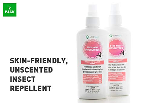 Stay Away Picaridin Mosquitoes Insect Repellent Unscented Spray - All Natural, Environmentally Friendly, No Mess, Standard Size 4-Ounce (2-Pack) #TOP1