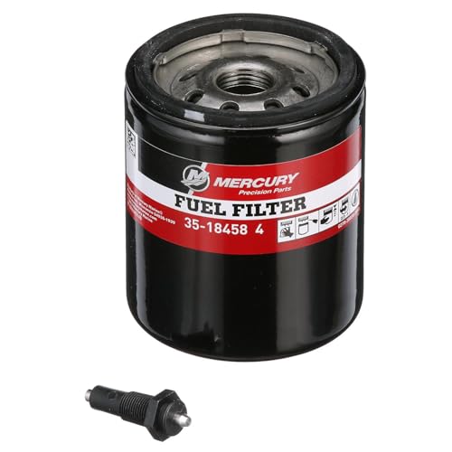 Mercury 18458T3 Water Separating Fuel Filter with Black Sensor for 1995 and Earlier Mercury or Mariner V6 EFI/DFI Outboards