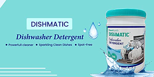 Image of Dishmatic Dishwasher Detergent Combo (4 kg), Automatic Dishwashing Powder for Spotless, Sparkling Clean Dishes & Glassware, Tough on Stains & Residue, Eco-Friendly (Pack of 4)