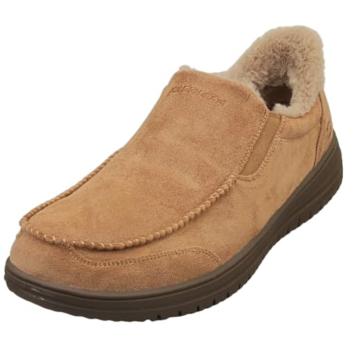 Skechers Uomo Slip-Ins Relaxed Fit: Murette - Scofield Shoes In Ocra, Taglia 41