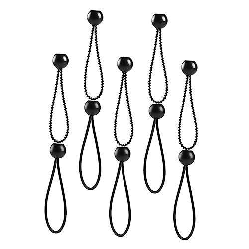 BESPORTBLE 30 Pçs Tiras Elásticas De Cordão Elástico Laços De Dossel Tiras Elásticas De Lona Preta C