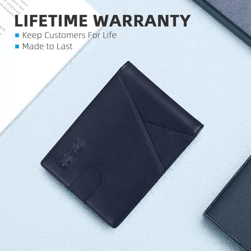 Image of Zitahli Bifold Wallets for Men, Slim RFID Leather Card Holder Cash Pocket | Minimalist Front Pocket Design, Holds 11 Cards, RFID Protection, Gifts for Men on Birthdays, Father's Day, and Christmas