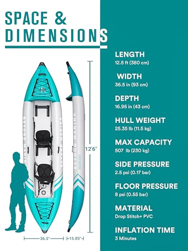 Beyond Marina 044-7718002 Inflatable Kayak 2 Person Adult thumb #4