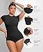 FeelinGirl Shapewear Bodysuits Women's Crew Neck Bodysuit Slimming Body Suit Women Tummy Control Black 3X-Large-4X-Large