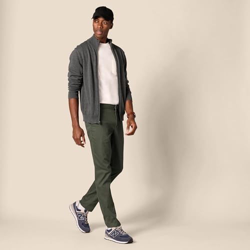 Image of Amazon Essentials Men's Slim-Fit Wrinkle-Resistant Flat-Front Stretch Chino Pant
