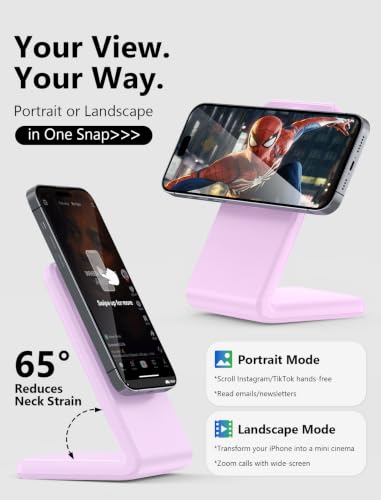 Image of Mag.Safe Charger - Magnetic Wireless Charger for iPhone 12-17,Purple