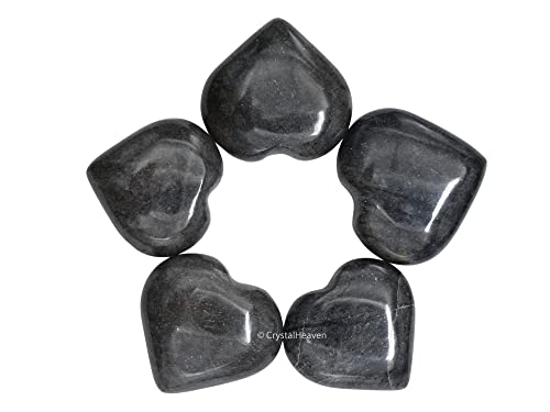 Image of Crystal Heaven Blue Aventurine Heart Palm Pebbles Stones For Anxiety Stress Relief Massage-Aaa Grade Original Healing Gemstone Agate Heart Palm Stone For Yoga Meditation Spiritual