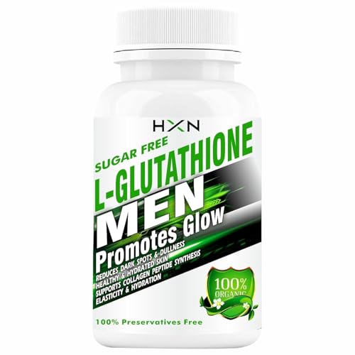 RV Glutathione Tablets 1000mg With L-Glutathione, Vitamin C, E, Hyaluronic, Biotin, Collagen Builder Supplement To Support Healthy, Youthful Glow & Skin Whitening For Men-60 (No Capsule Pack 1)