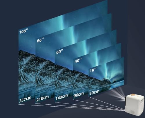 Image of TOPTRO ET31 720p Native Resolution Projector for Home 4K Support, 4000 Lumen (350ANSI) Android 10 WiFi BT 5.1 Inbuilt Netflix PrimeVideo Hotstar 3W Speaker HDMI USB 180 inch Max Display (White)