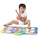 Playgro Rhythm and Jam Melody Mat, Musikteppich Rhythm and Jam – Interaktiver Teppich mit Klavier-, Schlagzeug-, Violinen-, Trompeten- und Akkordeon-Sounds