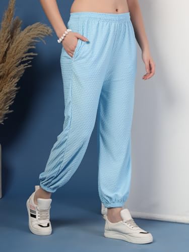 Image of UZARUS Women's Ultra-Soft Baggy Fit /Relaxed Fit Joggers with Side Pockets & Gripped Hem