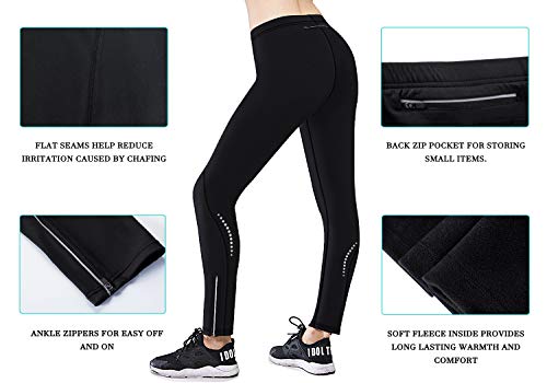 image for HISKYWIN Womens Thermal Fleece Lined Cycling Tights Winter Running Pan