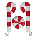 Photo Photography Props Christmas Car Decorations Candy Cane Antler Nose Xmas Holiday Auto Decor Costume Kit