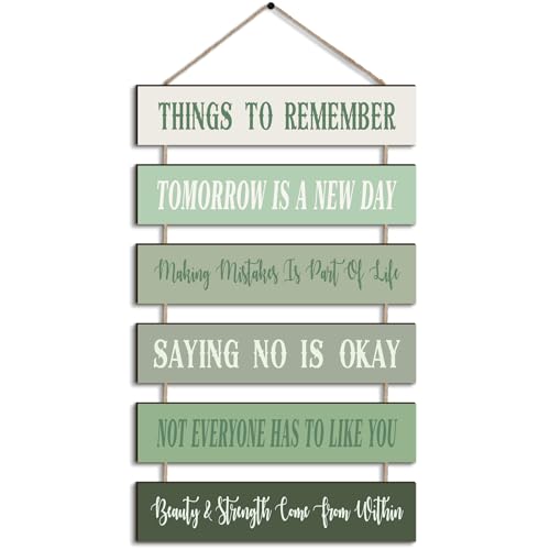 Pinkunn Inspirational Wall Art Sage Green Pink Positive...