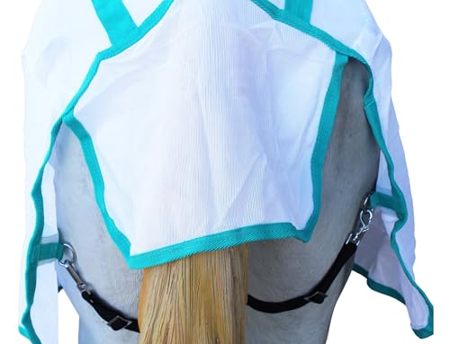 Image of Challenger Horse Mesh Light Weight Summer Fly Sheet Spring Airflow White 73403B