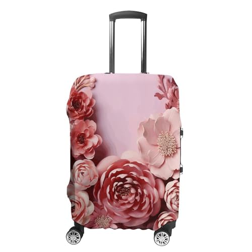 Luggage Cover Elastic Washable Suitcase Cover Dust-Proof Flowers on Light Background Travel Luggage Cover Fashion Suitcase Protector Thickened Baggage Cover Fit 18-32 Inch Luggage XL