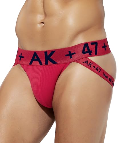 Arjen Kroos Men's Sexy Jockstrap Cotton Underwear with Supportive Straps & Pouch Design