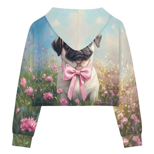 Long Sleeve Clothes for Girls 5-14 Crop Top Fashion Hoodies Cropped Sweatshirt for Kids Casual Fall Outfits2