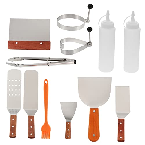 Set de 12 utensilios para barbacoa de acero inoxidable miniatura 1
