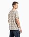 Armani Exchange Men's All Over Logo Creating 3D Effect Print Regular Fit Tee, Driftwood, Small