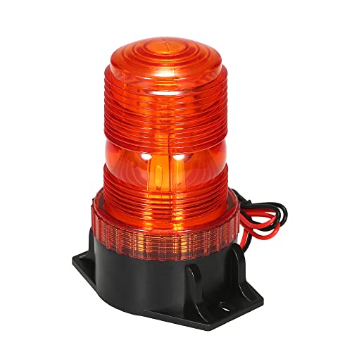 Klanata 30 LED ámbar advertencia de emergencia luz estroboscópica de seguridad intermitente para carretilla elevadora tractor carrito de UTV coche autobús, lámpara de advertencia de 18 W