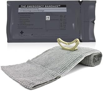 Israeli Bandage Battle Dressing First Aid Compression Bandage, 6 Inch