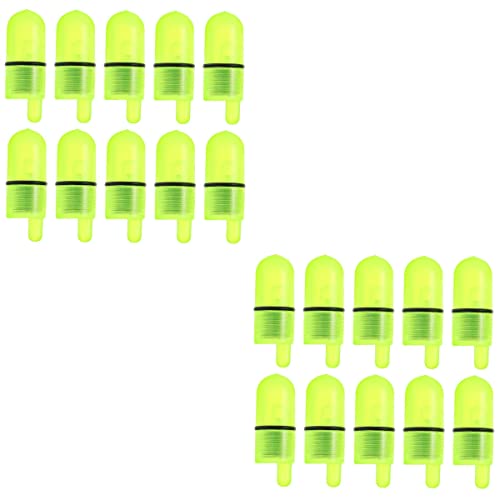 Lioobo 60 Pcs Led Night Fishing Rod Bite Bait Alarm Light With Twin Bells Ring Fishing Bite Alarm Indicator On Fishing Rod Sea Fishing Rod Light Clip Green Fishing Accessories #TOP30