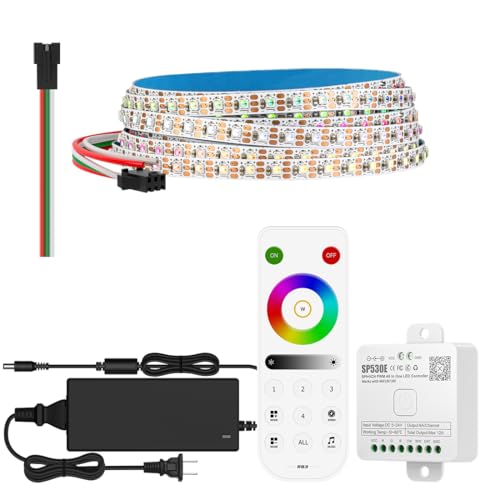 Tira LED RGB WS2812B 6.4FT con Control WiFi y Bluetooth miniatura 1