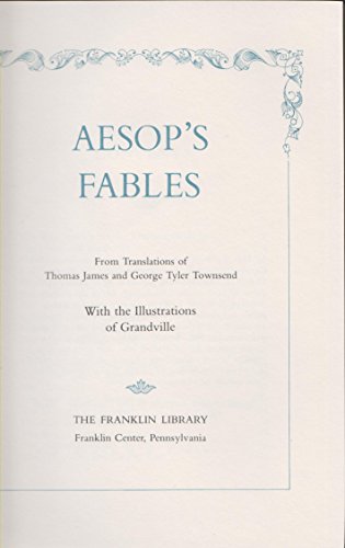 Aesop's fables (The Franklin Library) 1861180926 Book Cover