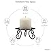 Hosley Set of 2 Pillar or LED Candle Holder 5 inch Diameter Gift for Farmhouse Weddings or can be Used for Aromatherapy and Spa O5