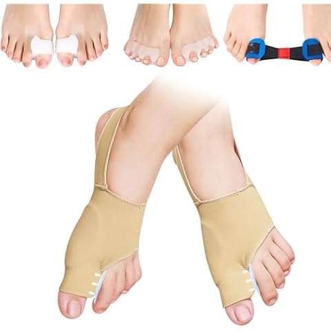 Bunion Corrector for Women Big Toe, Bunion Relief, 8pcs Toe Separators for Overlapping Toes Women, Toe Spacers For Feet Men, Bunion Splint w Pad, Hallux Valgus Toe Straighteners,Fix Bunions No Surgery Cover