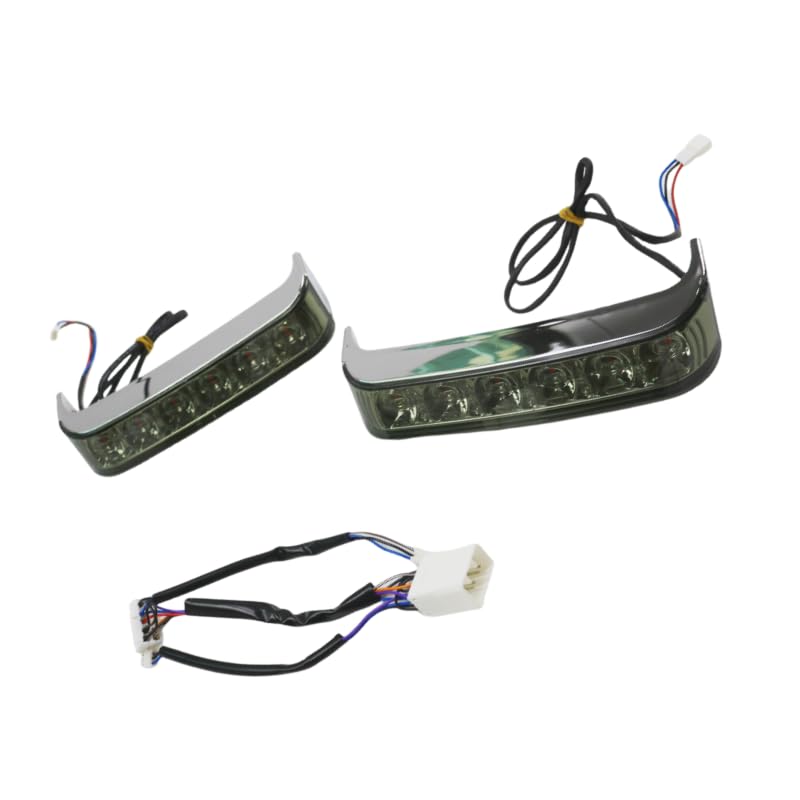 Luces LED de giro para Harley Davidson 1996-2013 con lente ahumada antiniebla 5