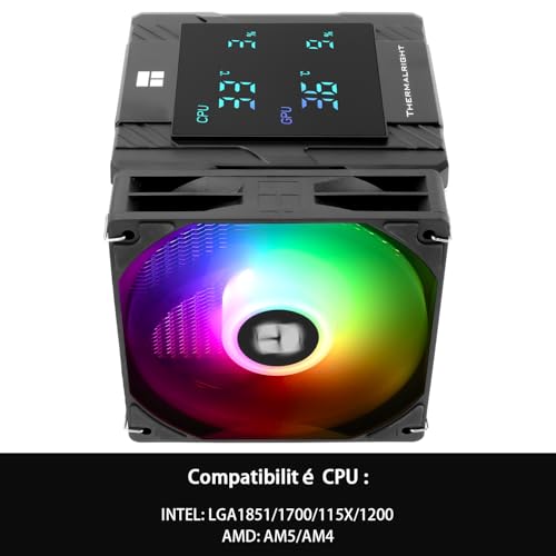 Ventilateur CPU Peerless Assassin 120 Digital pour jouer en silence sur PC gamer AMD et Intel