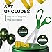 Giant Ribbon Cutting Ceremony Kit - Green 25 Inch big Ribbon Сutting and Gold Satin Ribbon for Business Openings Inaugurations and Special Events