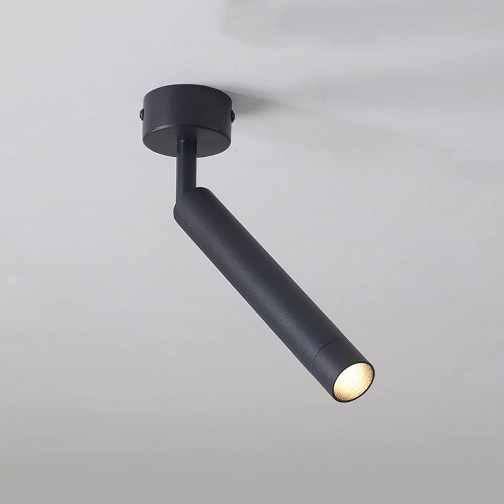 Foco de Techo Expractado, Ángulo Ajustable de un Solo Acento Lighting Interior, Moderno Simple Superficie Soportes Soportes Direccionales para la Isla de la Cocina Barra de Habitaciones Ga