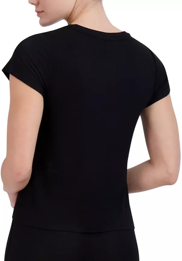 Steve Madden Womens Women's Ribbed Short-Sleeve Sleep Tee - Image 5