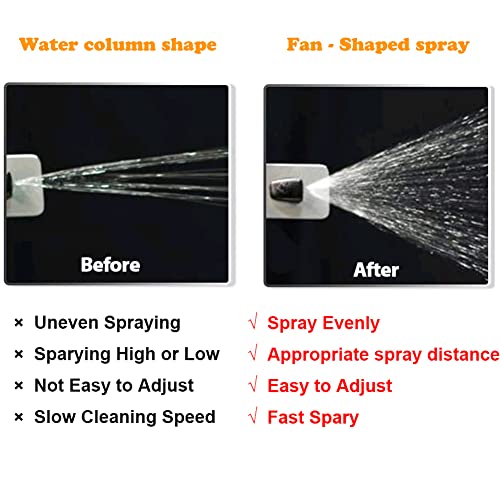 Cheriezing 55157319Aa 2Pcs Front Windshield Washer Nozzles Wiper Spray Kit Single Hole Compatible For 2007-2012 Dodge Nitro, 2006-2010 Commander 2008-2013 Liberty #TOP5