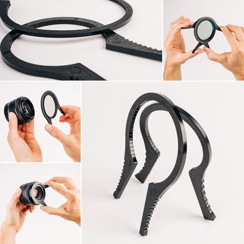 Lens-Aid Filterklemmen-Set zum einfachen Lösen von Objektiv Rundfiltern - Filterzange BZW. Filterschlüssel für Kameraobjektiv